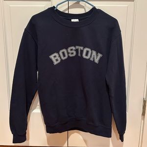 BOSTON navy blue gilman crewneck, size S